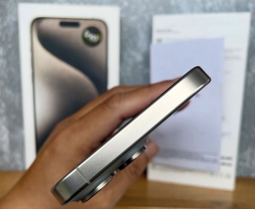 iPhone 15 Pro Max 256GB Natural Titanium-Fullbox-Neverlock|-Impecabil