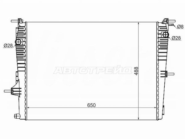 Радиатор охлаждения двигателя  Renault Fluence