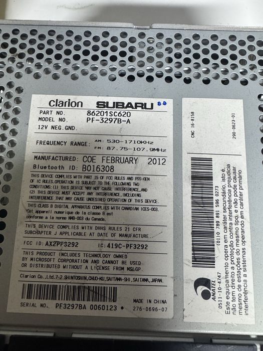 магнитола субару форестер