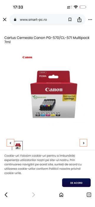 Cartus Cerneala Canon PG-580/CL-581