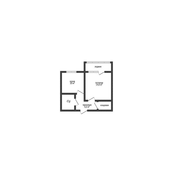 1-комн. квартира, 39,4м², 5/9 этаж