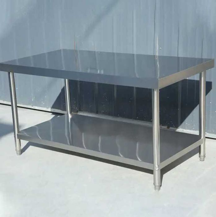 OFERTA !!!Masa inox cu polita dimensiuni 1500X600X850H,NOI cu factura,
