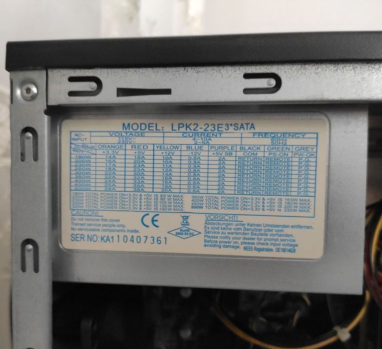 Компютър Intel i5 4570 9GB ddr3 1TB hdd Asus b85m