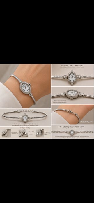Ceas aur alb Girard Perregaux