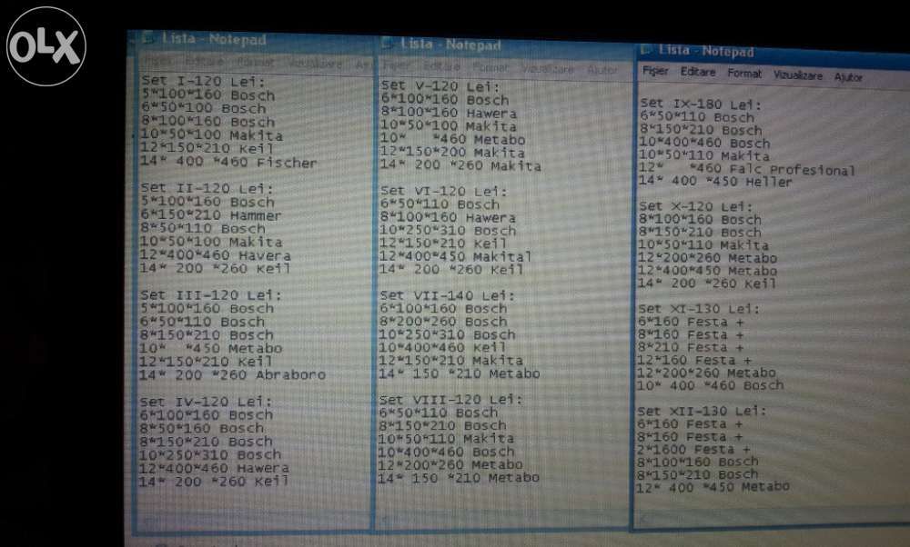 Set burghie sds .