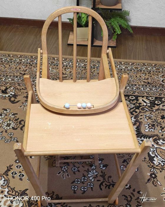 Детский стульчик-трансформер из натурального дерева