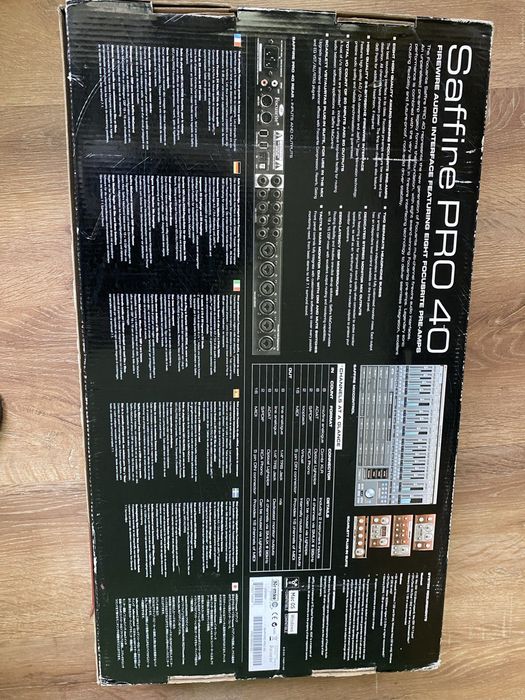 звуковая карта 8 кан. FOCUSRITE Saffire PRO 40+MacBook Pro 13 (2012)