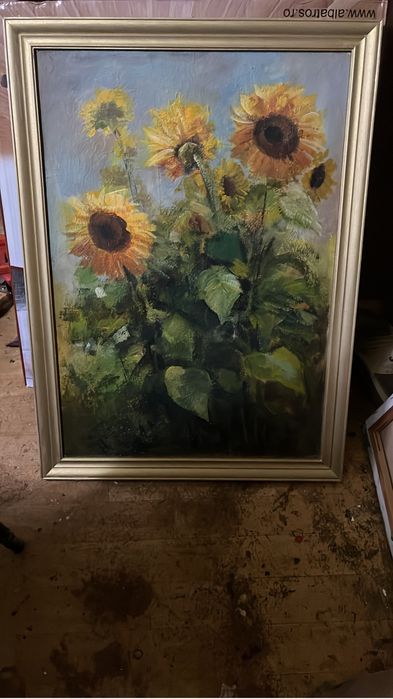 Tablouri pictate manual acrilice pe suport lemnos