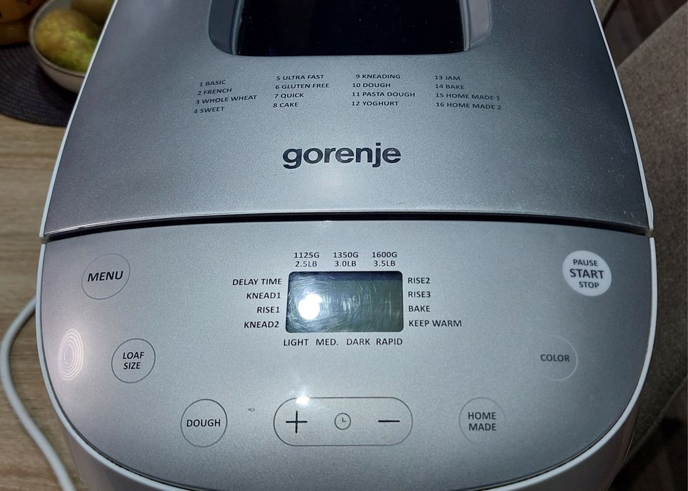 Хлебопекарна GORENJE BM1600WG 850 W, БЯЛ, БРОЙ ПРОГРАМИ 16