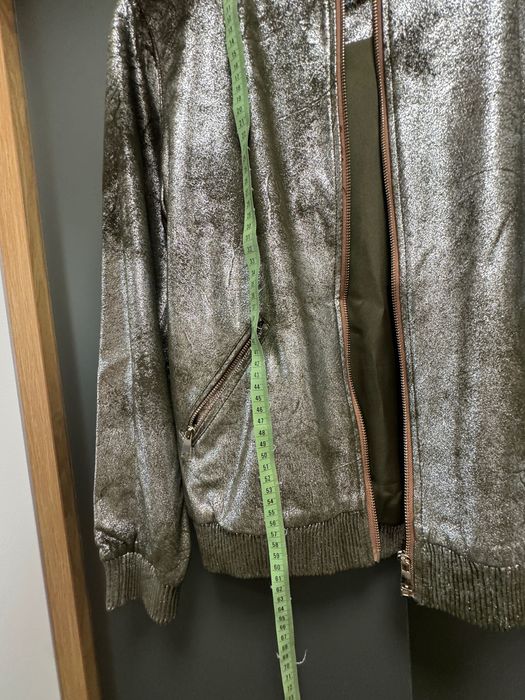 Geacă metalizată Zara Woman, culoare argintiu, mărimea S