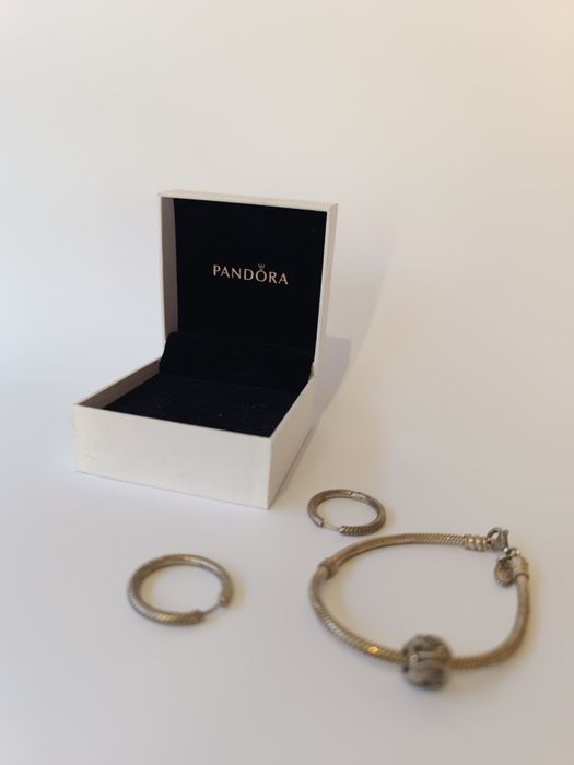 Оригинална сребърна гривна Pandora (Пандора) с кутия