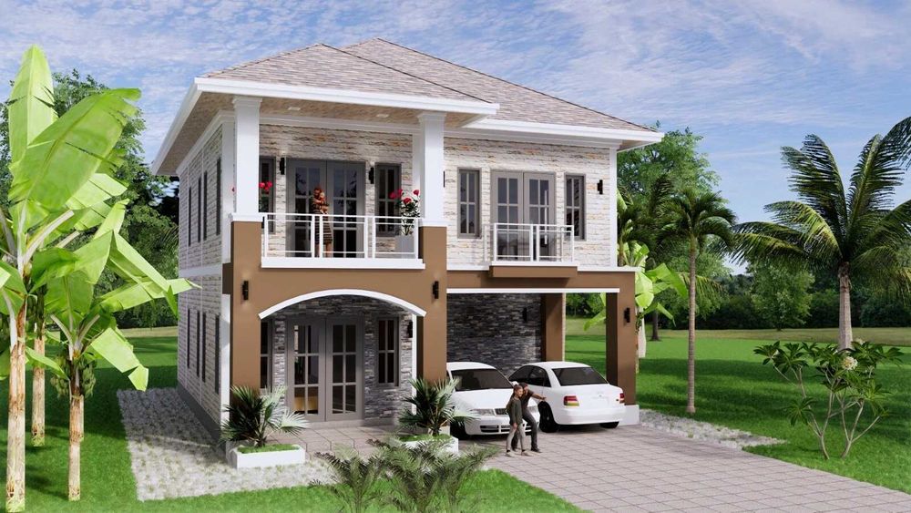 НА ИЗПЛАЩАНЕ - Двуетажна сглобяема къща с 5 спални, 198 кв. м