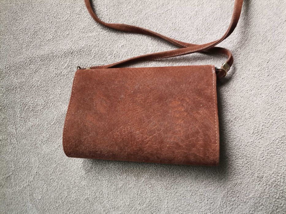 Чантичка/велур/светло кафява