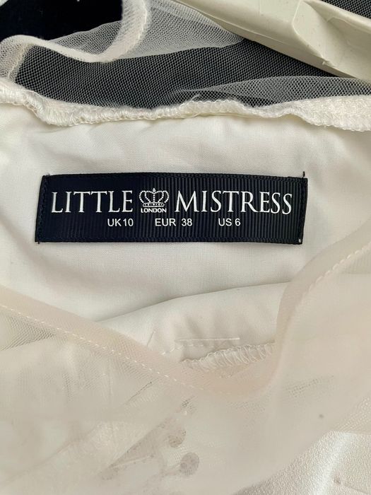 Официална бяла рокля Little Mistress размер М