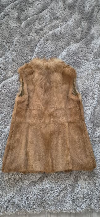 Vesta din blana naturala de vulpe(potrivita pt 60-78 kg, 1.65 m)