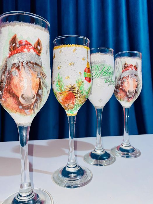 Новогодние фужеры