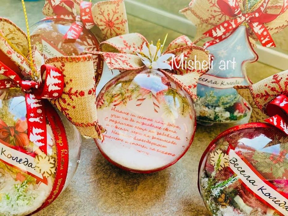 Коледна топка със снимка