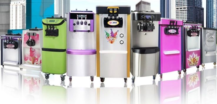 Акция!!! 2350Вт Аппарат для мороженого,  Фризер по низким ценам!