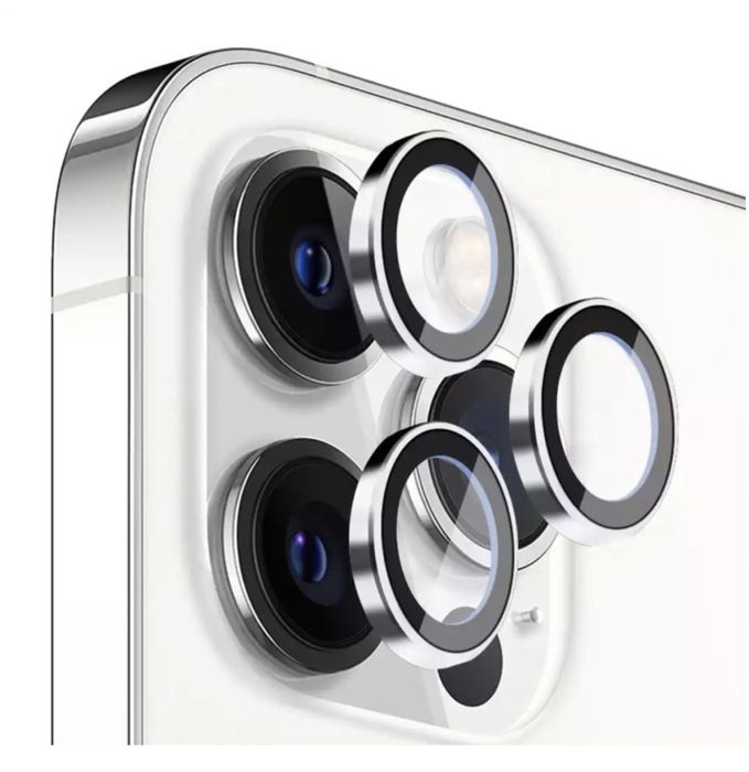 Iphone 14/15/16/17 PRO MAX PLUS AIR Folie Sticla Camera Metalic Ring