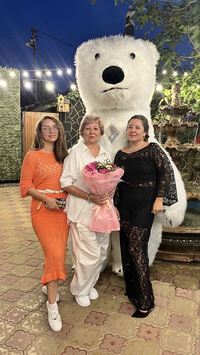 Ростовые кукла Белый Мишка надувной