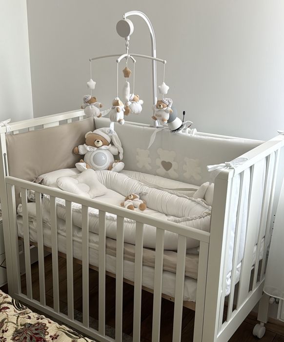 Pătuț Mini Molly Erbesi + Accesorii Complete – Co-Sleeping & Independent | 1200 Lei Negociabil
