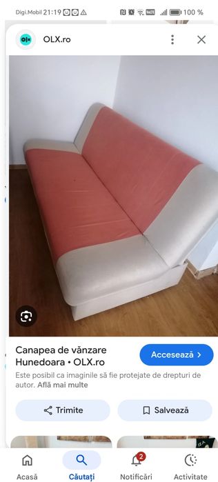 Vând canapea extensibila