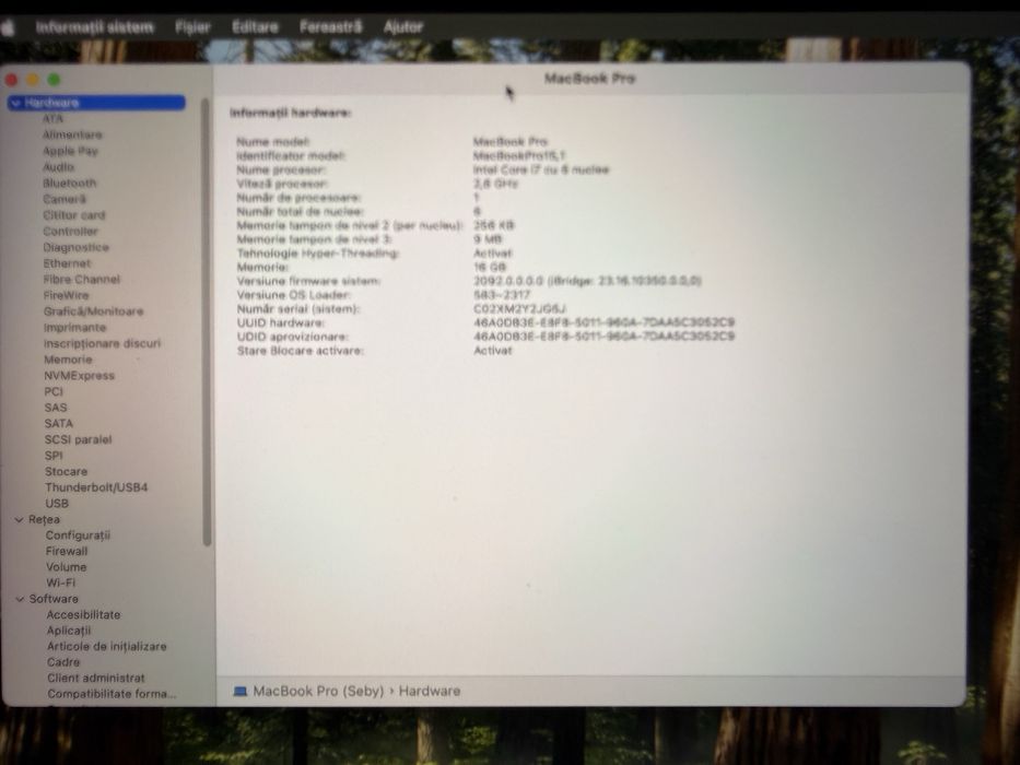 Macbook pro 15 inch 2018