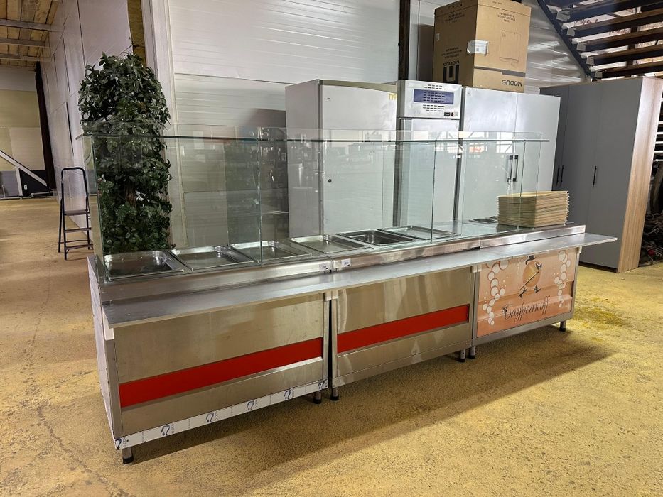 Линия раздачи для вторых блюд , оборудование