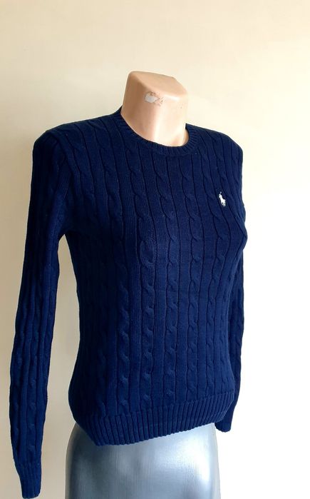 POLO Ralph Lauren Cable Pima Cotton  S НОВО! ОРИГИНАЛ! Дамски Пуловер!