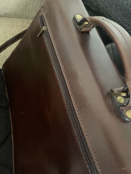 servieta de piele naturala