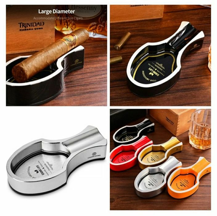 пепелник за пури Creative метален луксозен преносим държач CIGARLOONG