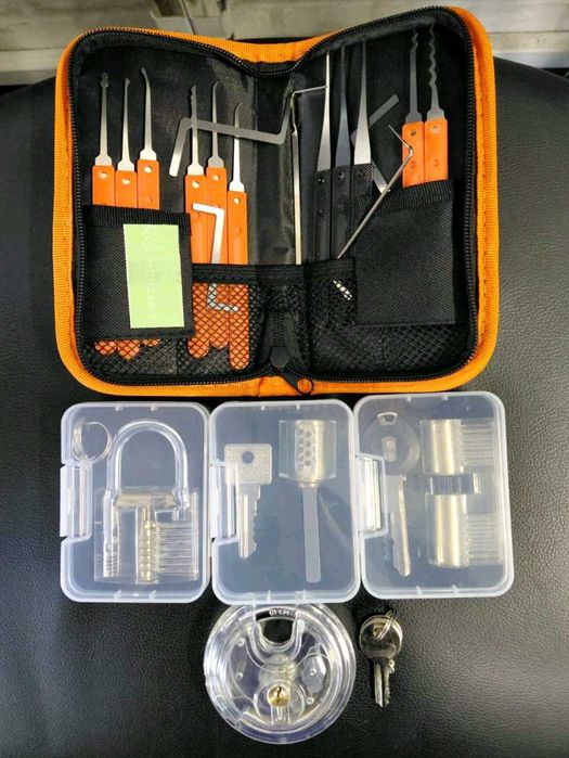 Комплект шперцове LockPick Mobilly – 17 части + прозрачни ключалки за обучение