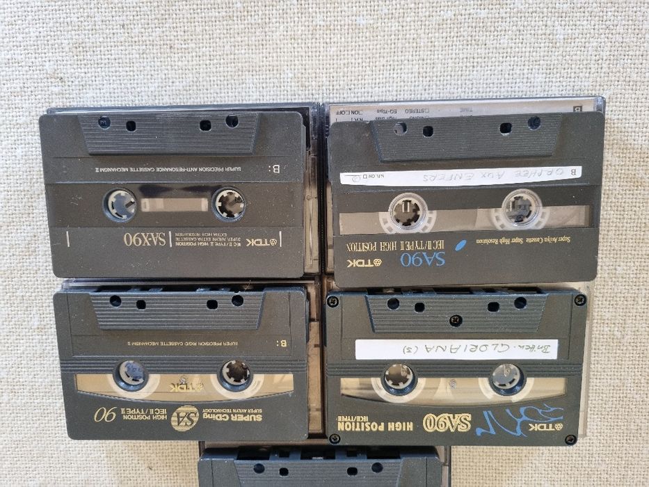 Pachet 5 buc Casete Audio Chrome TDK SA 90. Stare buna.