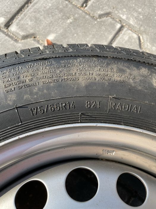 Резервна гума "Патерица" 14" за Volvo S40 / V40 (4x114.3)