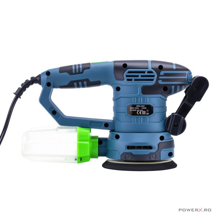 Slefuitor excentric, 1300W, orbital cu sistem de aspirare, permite