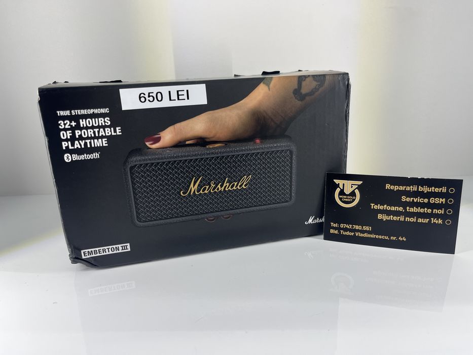 Boxa Marshall Emberton III Produs Nou Sigilat