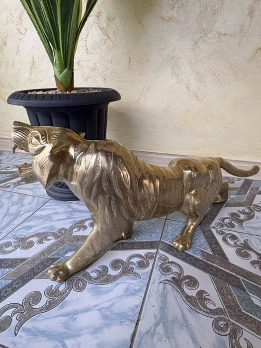 Tigru Bronz  6Kg / 65Cm Antichitati
