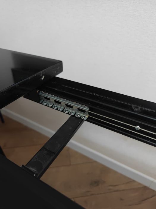 Стол раздвижной трансформер черный