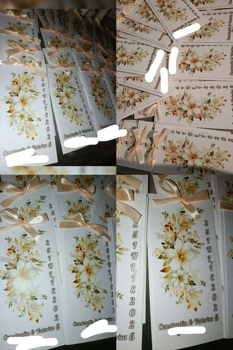 Invitații nuntă/botez și plicuri bani