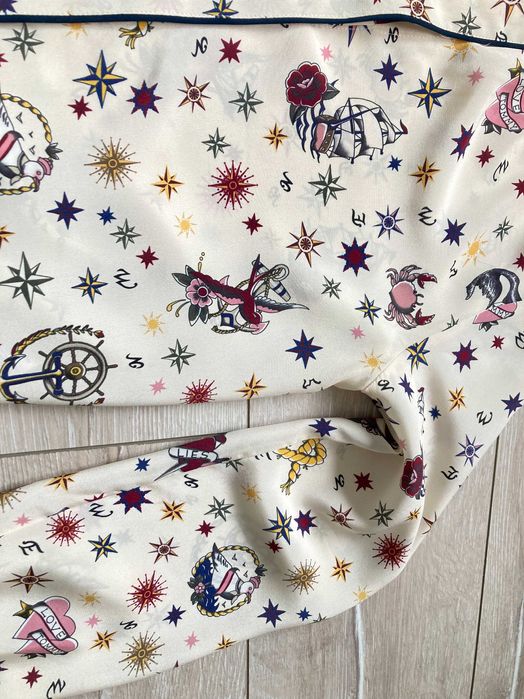 Tommy Hilfiger 100% Silk дамска копринена блуза коприна размер 4 / M