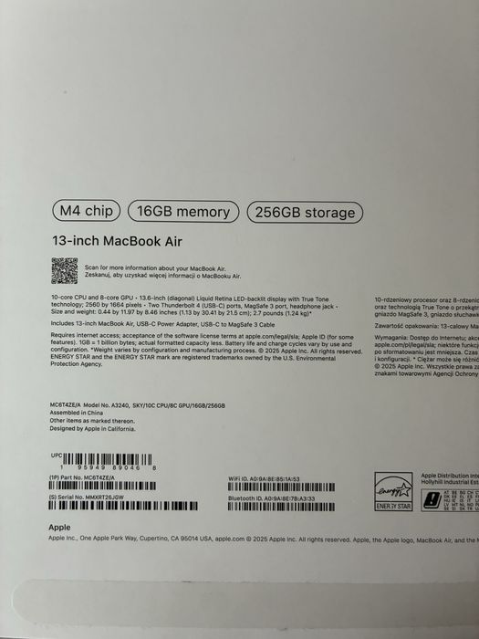 MacBook air M4 лаптоп: продавам/разменям за ipad! — миниатюра 4