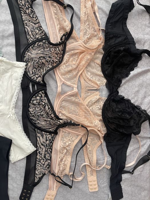 4ри сутиена + 5 чифта бикини H&M и прашки общо за 16евро