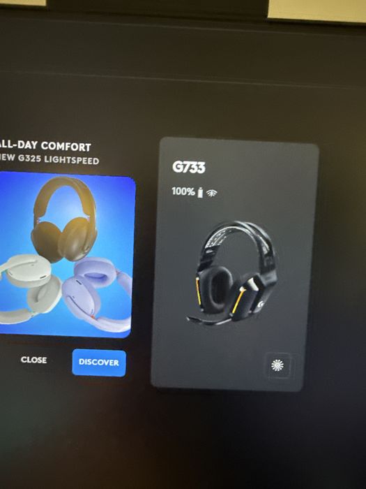 Casti Gaming wireless Logitech G733 ultrausoare Lightsync Rgb