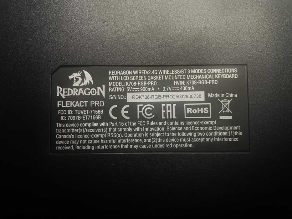 Механична клавиатура Gaming Redragon Flekact Pro