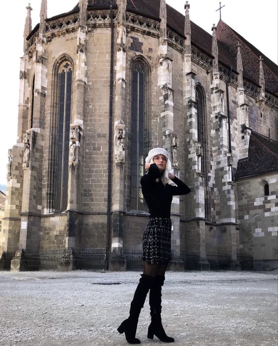 Cizme de primavara peste genunchi