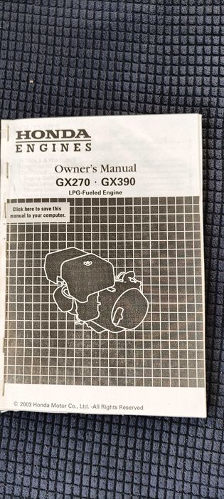 Генератор Honda GX270 бензинов