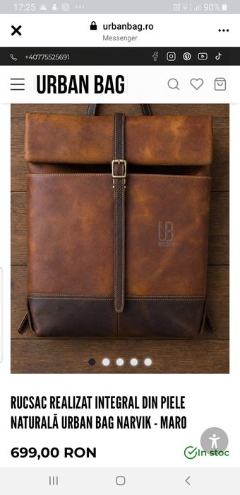 Ruxac URBAN BAG din piele
