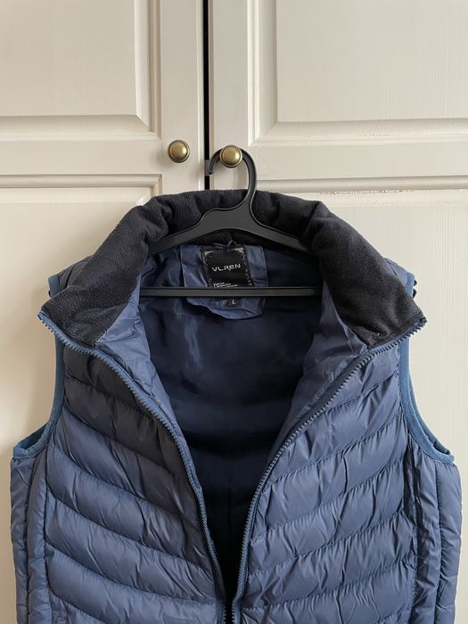 Тъмно син пухен елек – размер XS/S