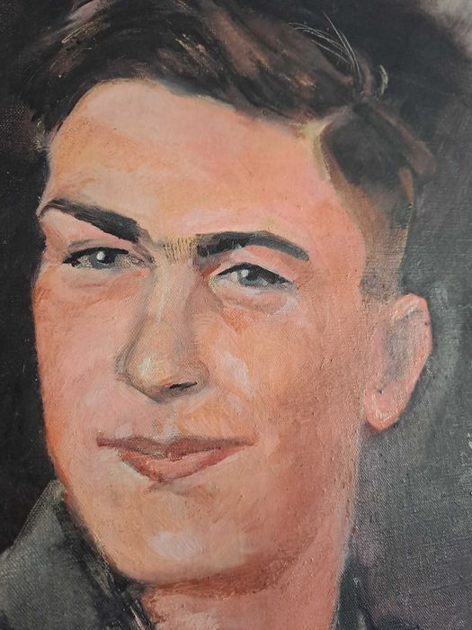 tablou soldat pictura pe panza 65/74 cm