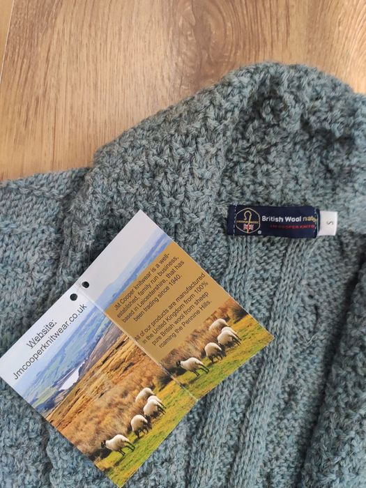 Cardigan damă din lână JM Cooper British Wool made in UK mărimea S